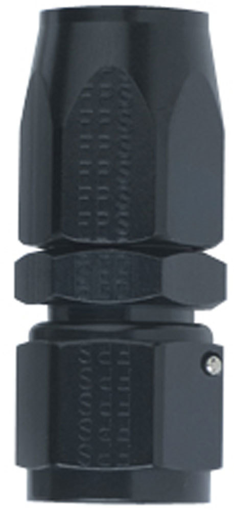 [FRG100112-BL] Fragola - #12 Straight Power Flow Hose End Black