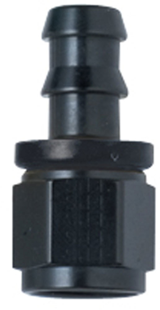 [FRG200108-BL] Fragola - Hose Fitting #8 Straight Push Lock Black