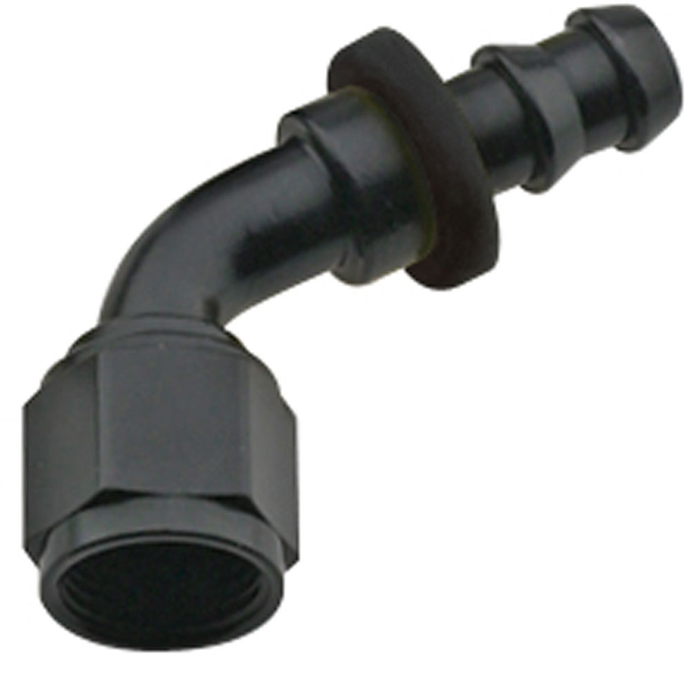 [FRG206010-BL] Fragola - Hose Fitting #10 60 Deg Push Lock Black