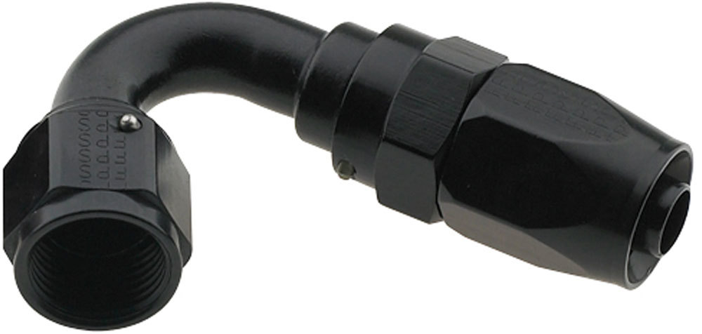 [FRG231204-BL] Fragola - Hose Fitting #4 120 Deg Pro-Flow Black