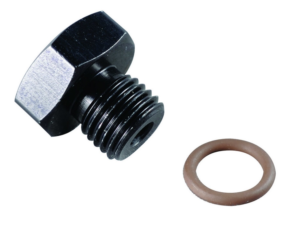 [FRG481406-BL] Fragola - #6 Port Plug 9/16-18 Black