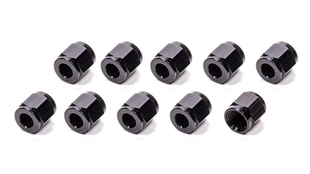 Fragola - #6 Aluminum Tube Nuts (10pk) Black
