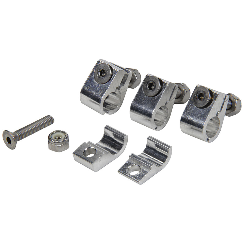 Allstar Performance - 2pc Alum Line Clamps 3/8in 4pk