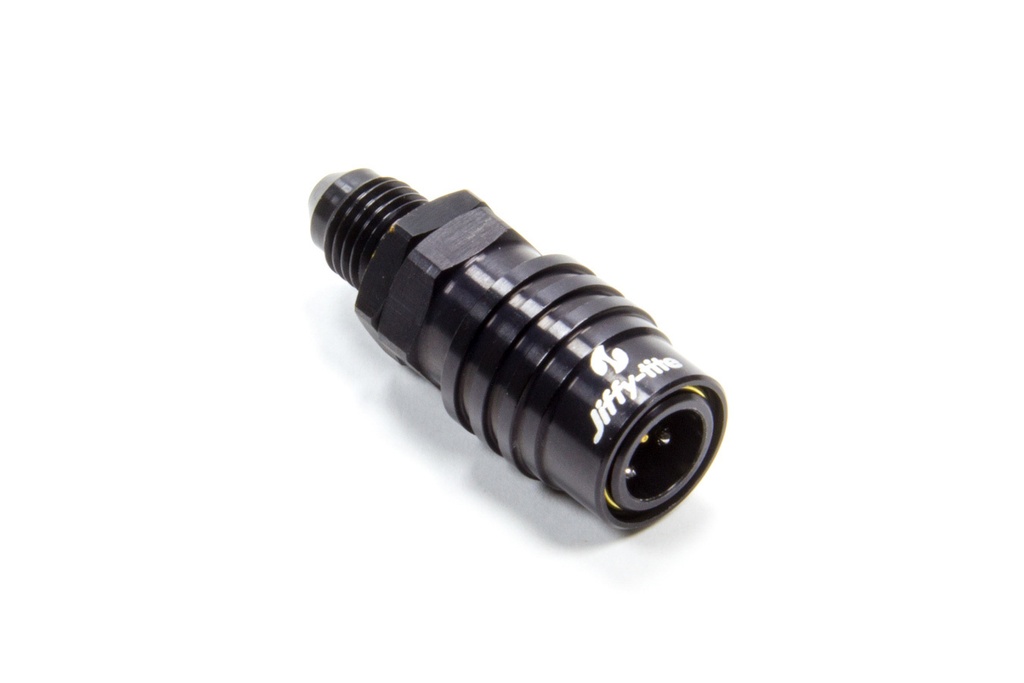 [JFT21404J] Jiffy-Tite - Q/R #4 Male Str To #4 Socket Valved Black