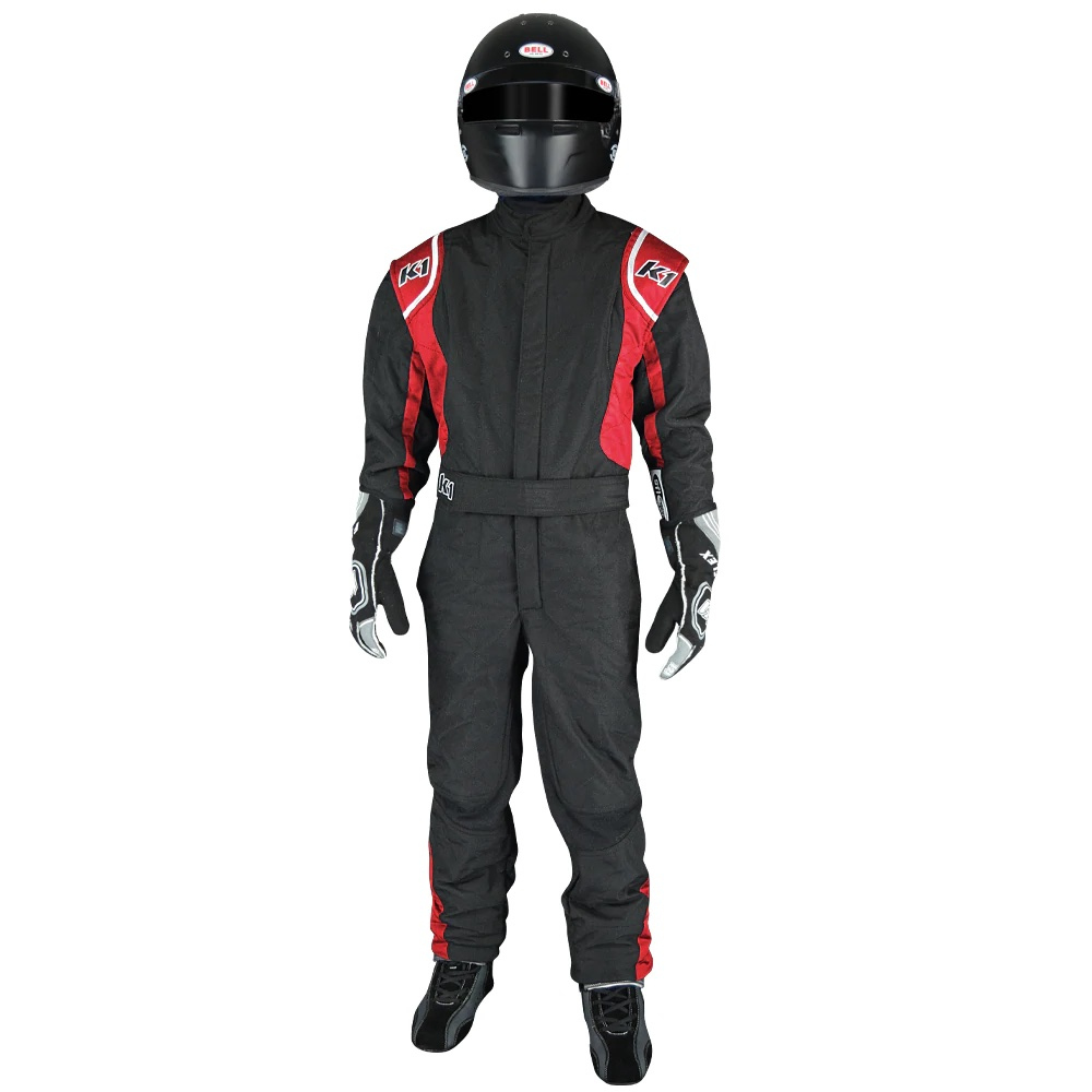 [K1R20-PRY-NR-3XS] K1 Racegear - Suit Precision II 3X- Small Black/Red
