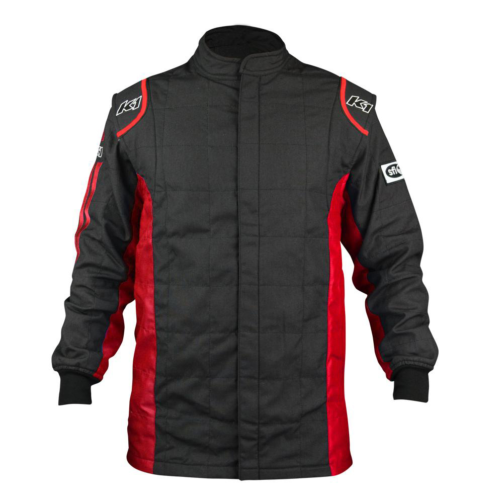 [K1R21-SPT-NR-M] K1 Racegear - Jacket Sportsman Black / Red Medium