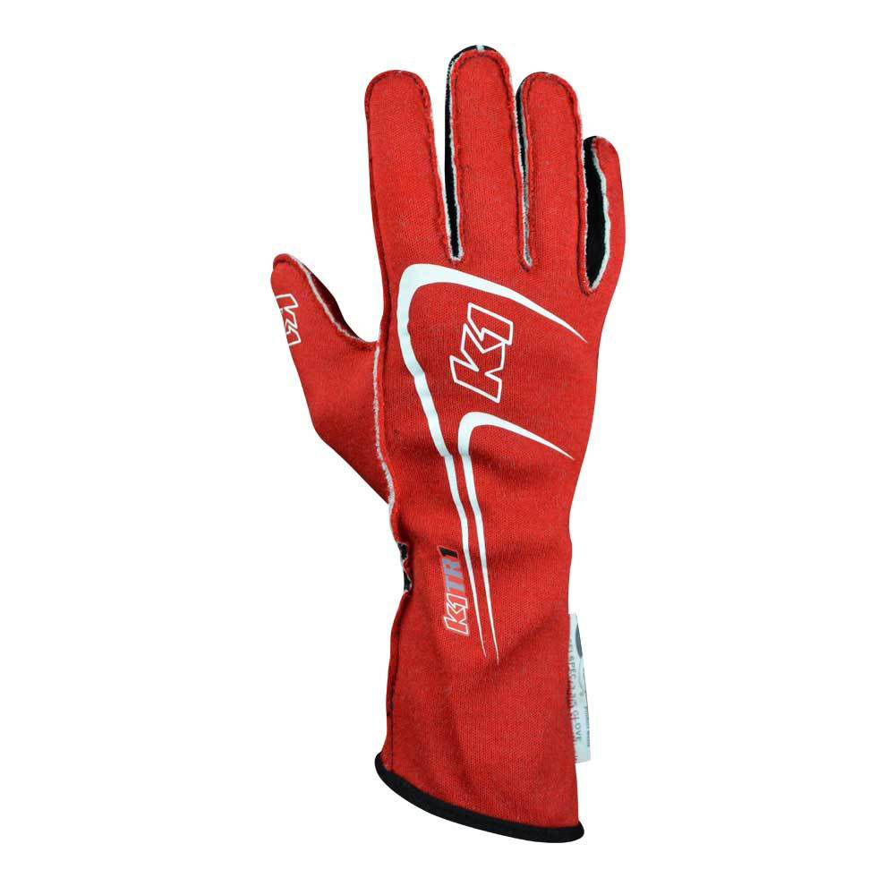 [K1R23-TR1-R-3XS] K1 Racegear - Glove Track 1 Red 3X-Small Youth