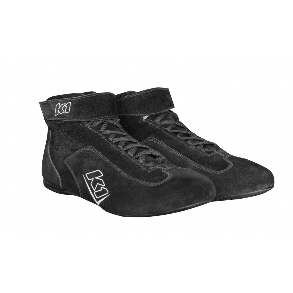 [K1R24-CHL-N-105] K1 Racegear - Shoes Challenger Black Size 10.5 SFI 3.3/5