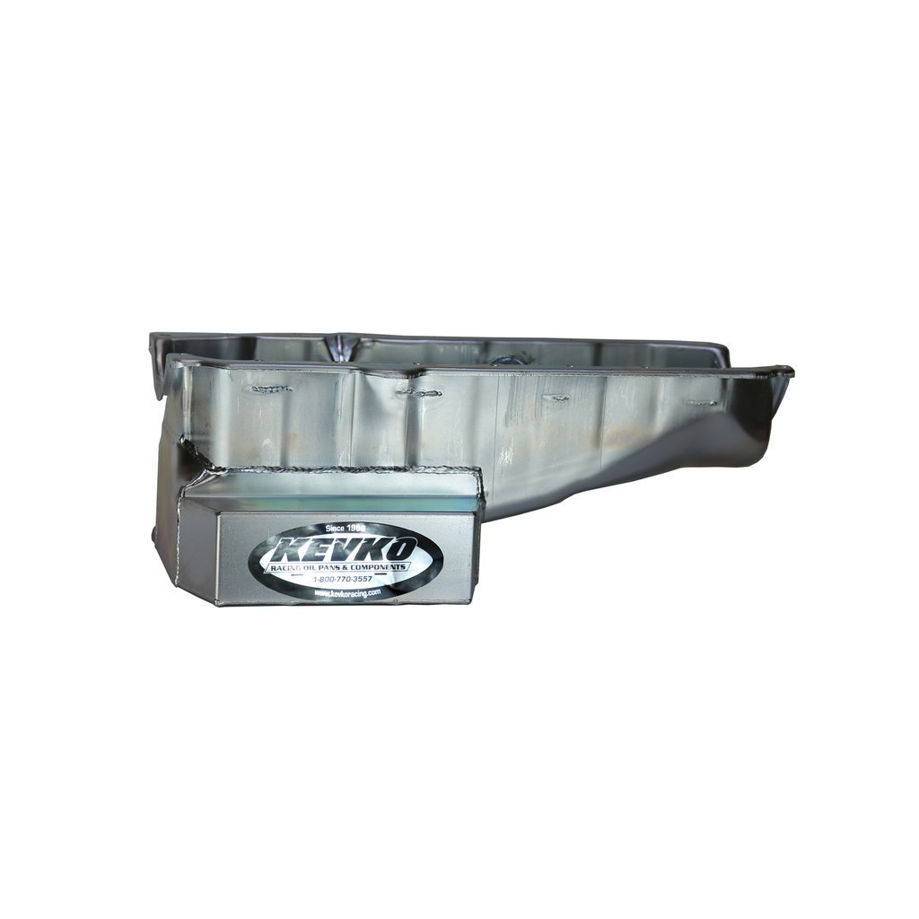 [KEV1087NRH] Kevko Oil Pans & Components - SBC Oil Pan C/T 6qt RH Dipstick 86-Up