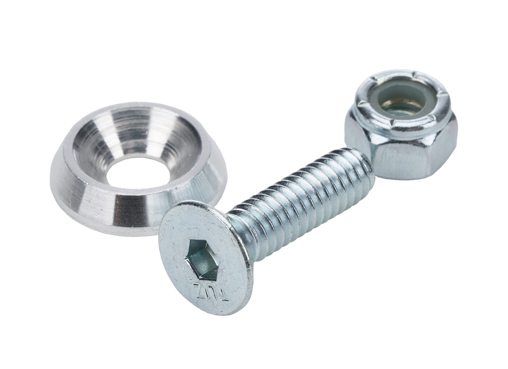 [ALL18628] Allstar Performance - Countersunk Bolts 1/4in w/ 3/4in Washer 10pk