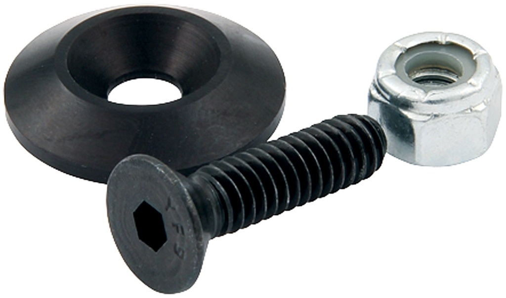 [ALL18635-50] Allstar Performance - Countersunk Bolts 1/4in w/1.25in Washer Blk 50pk
