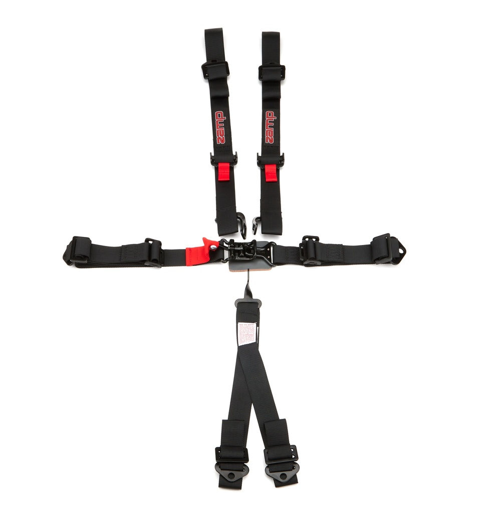 Zamp Racing - Harness 6pt Black L&L 2in Shoulder SFI 16.1