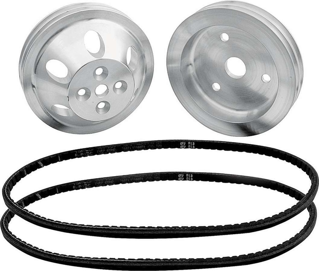 Allstar Performance - 1:1 Pulley Kit For Use W/O Power Steering