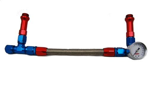 [AED6096] AED - Holley #6 Braided Fuel Line W/Gauge