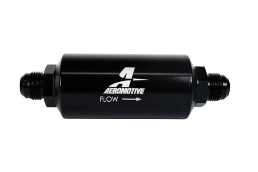 [AFS12387] 10an Inline Fuel Filter 10 Micron 2in Od Black