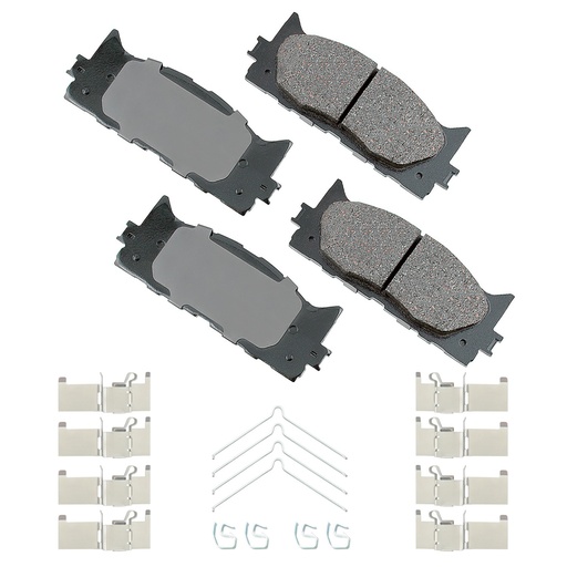 [AKEACT1222A] Akebono Brake Corporation - Proact Ultra-Premium Brake Pads - Front