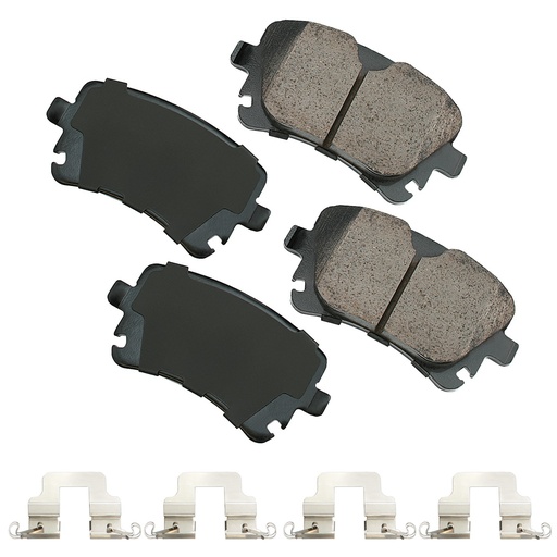 [AKEEUR1018A] Akebono Brake Corporation - Euro Ultra-Premium Brake Pads - Rear