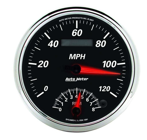 [ATM1291] Autometer - 5in Tach/Speedo Gauge 120 Mph 8000 Rpm