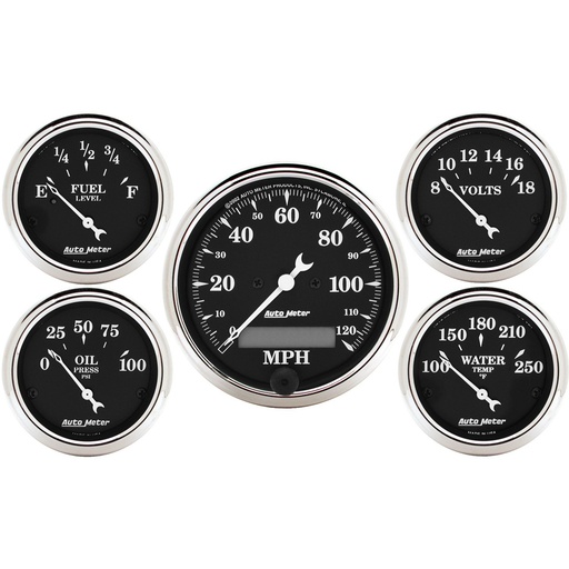 [ATM1709] Autometer - O/T/B 5-Piece Gauge Kit