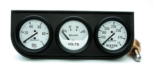 [ATM2327] Autometer - 2-1/16in Oil/Volt/Water Console