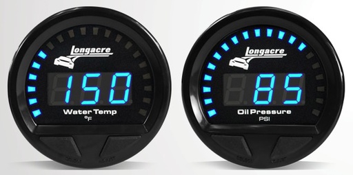 [LON52-44660] Longacre - Waterproof Led 2 Gauge Panel Op/Wt