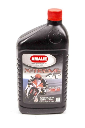 [AMA72676-56] Amalie - X-Treme 4T SG Motorcycle Oil 10w40 1Qt