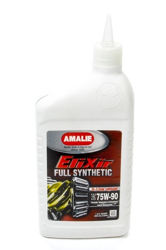 [AMA73166-56] Amalie - Elixir Full Syn GL-5 75w 90 Gear Oil 1Qt