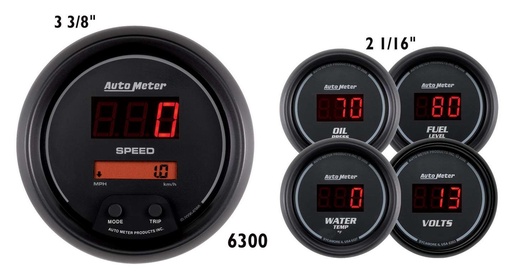 [ATM6300] Autometer - Digital 5-Gauge Kit - Sport Comp