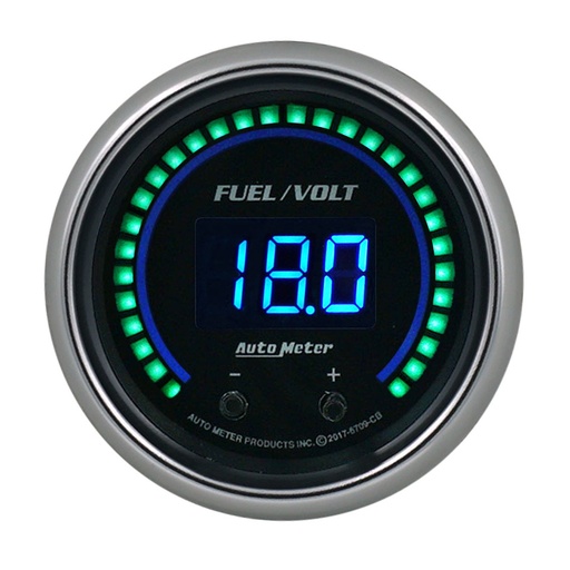 [ATM6709-CB] Autometer - 2-1/16 Fuel/Volt Gauge Elite Digital CB Series