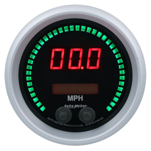 [ATM6789-SC] Autometer - 3-3/8 Speedometer 260mph Elite Digital SC Series