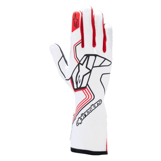 [ALP3552024-23-2XL] Alpinestars Usa - Glove Tech-1 Race V4 White / Red 2X-Large