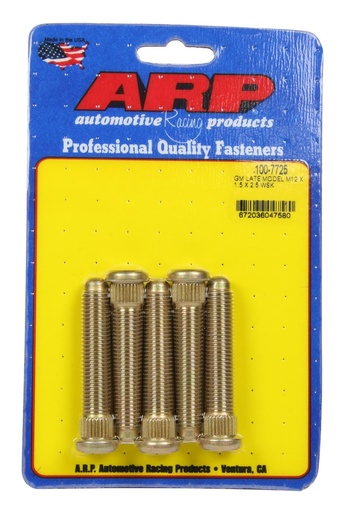 [ARP100-7725] ARP - Wheel Stud Kit 5pk GM L/M 12mm x 1.5 x 2.5