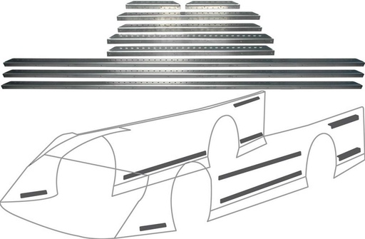 [ALL23105] Allstar Performance - LM Alum Body Brace Kit