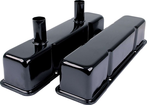[ALL26147] Allstar Performance - Valve Covers SBC Steel Black W/Tubes
