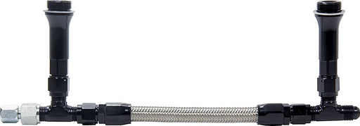 [ALL26164] Allstar Performance - Fuel Line Kit 9-5/16in Std Holley -6AN Black