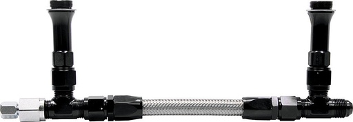 [ALL26166] Allstar Performance - Fuel Line Kit 9-5/16in Std Holley Black