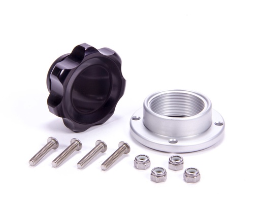 [ALL36181] Allstar Performance - Filler Cap Black With Bolt-In Alum Bung Small