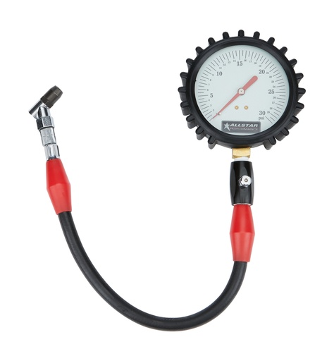 [ALL44047] Allstar Performance - Tire Pressure Gauge 0-30 PSI 4in Glow