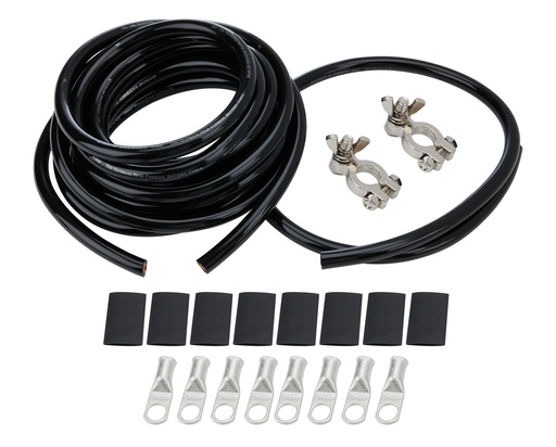 [ALL76115] Allstar Performance - Battery Cable Kit 4 Ga. 1 Battery All Black