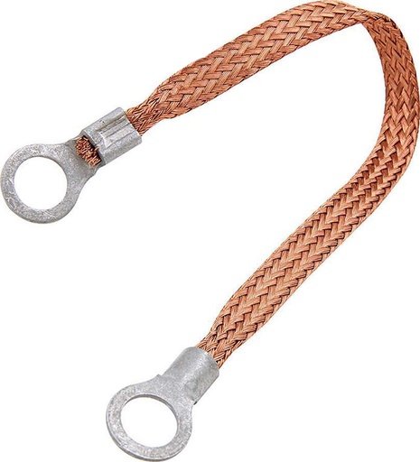 [ALL76328-6] Allstar Performance - Copper Ground Strap 6in W/ 1/4in Ring Terminals