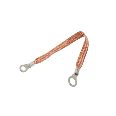[ALL76329-24] Allstar Performance - Copper Ground Strap 24in w/ 1/4in and 3/8in Ring
