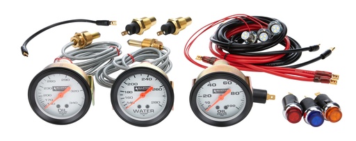 [ALL80081] Allstar Performance - 3 Gauge Kit OP/WT/OT NO PLATE