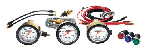 [ALL80082] Allstar Performance - 3 Gauge Kit OP/WT/FP NO PLATE