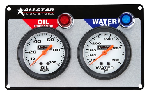 [ALL80090] Allstar Performance - 2 Gauge Panel ALL OP/WT