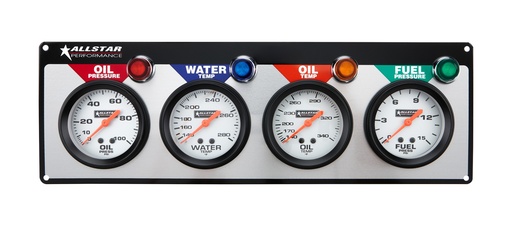 [ALL80093] Allstar Performance - 4 Gauge Panel ALL OP/WT/OT/FP