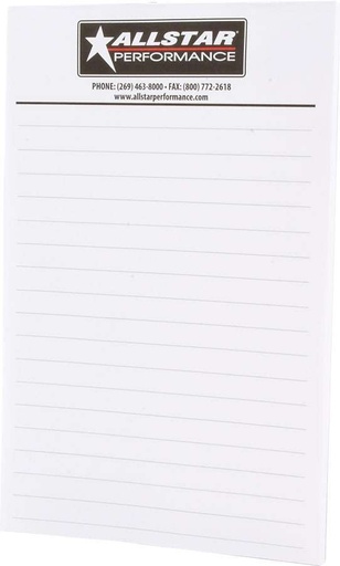 [ALL044] Allstar Performance - Allstar Notepad 5.5x8.5 Package Of 6