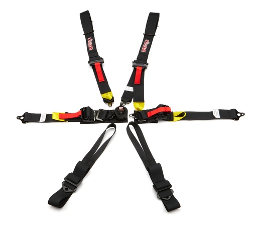 [ZAMHARN04F003] Zamp Racing - Harness 6pt Black Cam L 2in Shoulder FIA